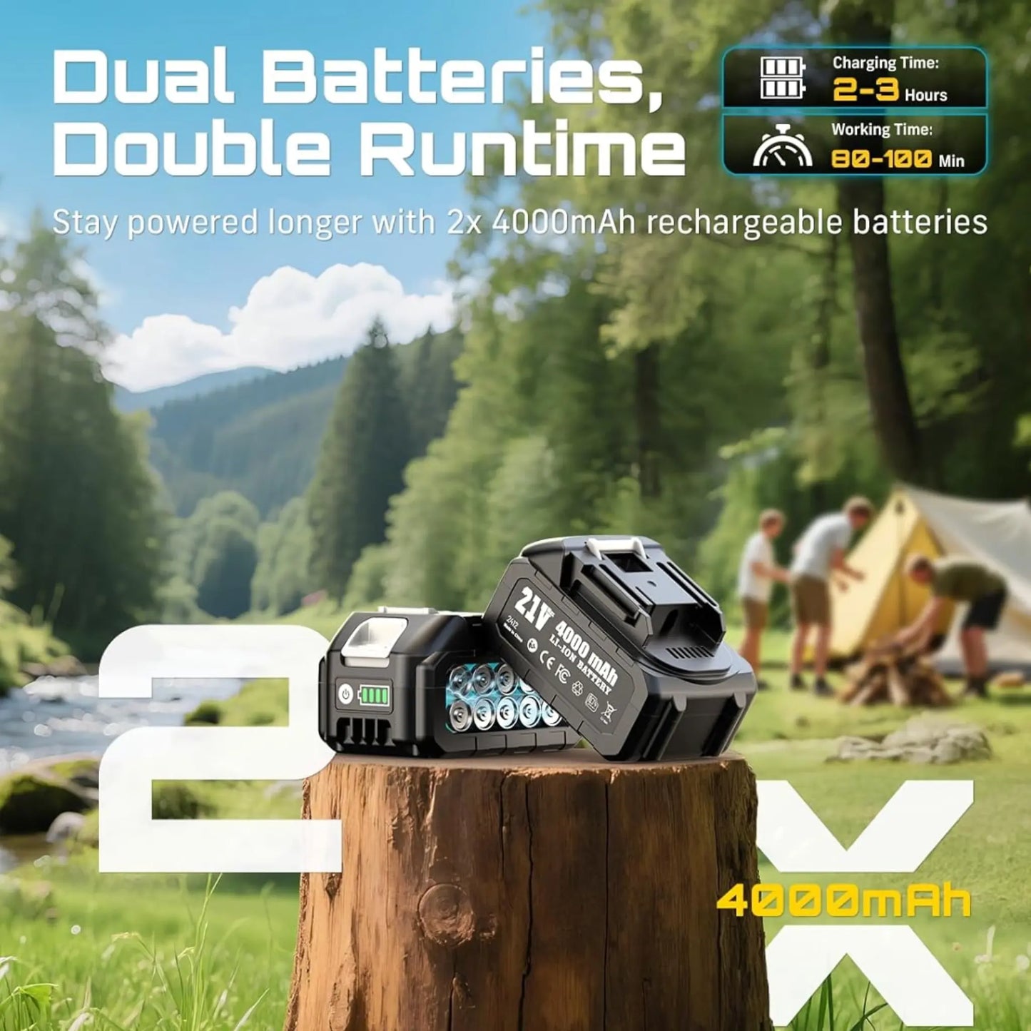 Zeesii™ UltraCut Y9 6” Brushless Cordless Outdoor Power Tool Kit + FREE Battery & Charger