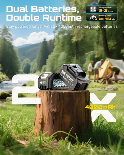 Zeesii™ UltraCut Y9 6” Brushless Cordless Outdoor Power Tool Kit + FREE Battery & Charger