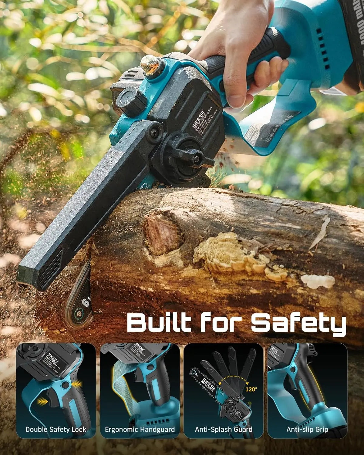 Zeesii™ UltraCut Y9 6” Brushless Cordless Outdoor Power Tool Kit + FREE Battery & Charger