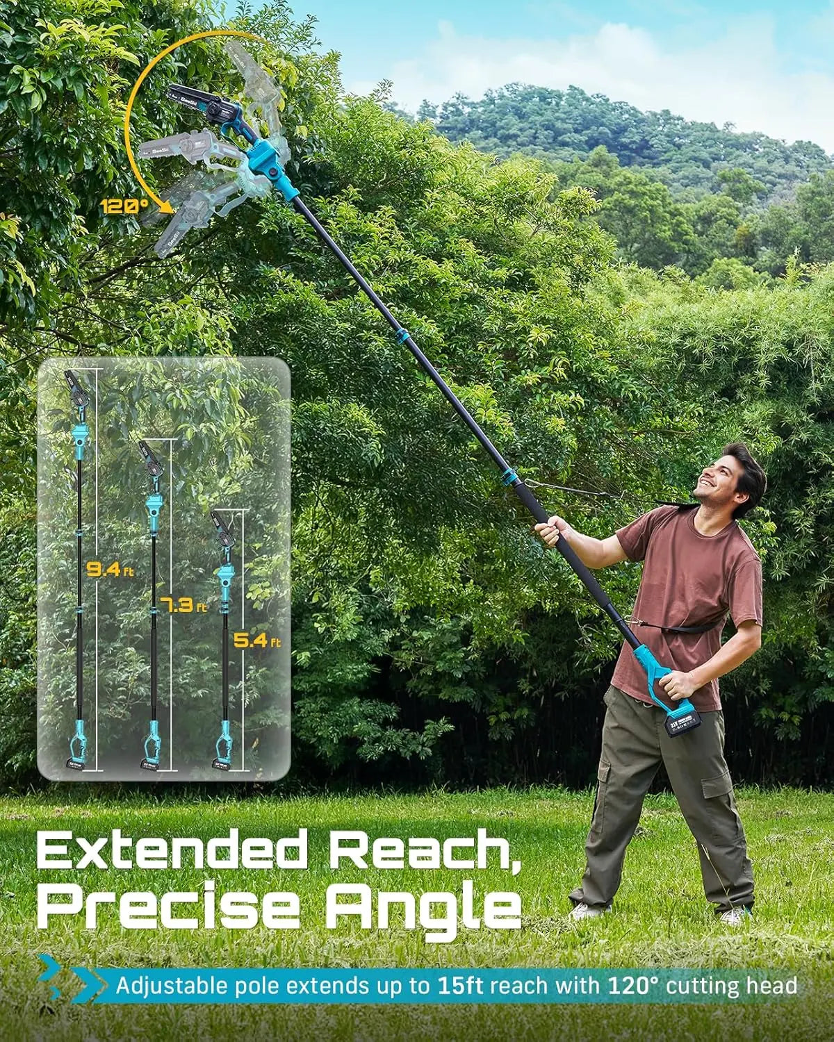 Zeesii™ UltraCut Y9 6” Brushless Cordless Outdoor Power Tool Kit + FREE Battery & Charger